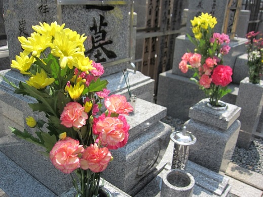 仏花,お墓参り